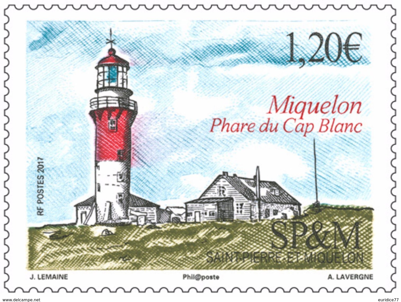 Saint Pierre & Miquelon 2017 - Phare Du Cap Blanc Mnh - Nuevos