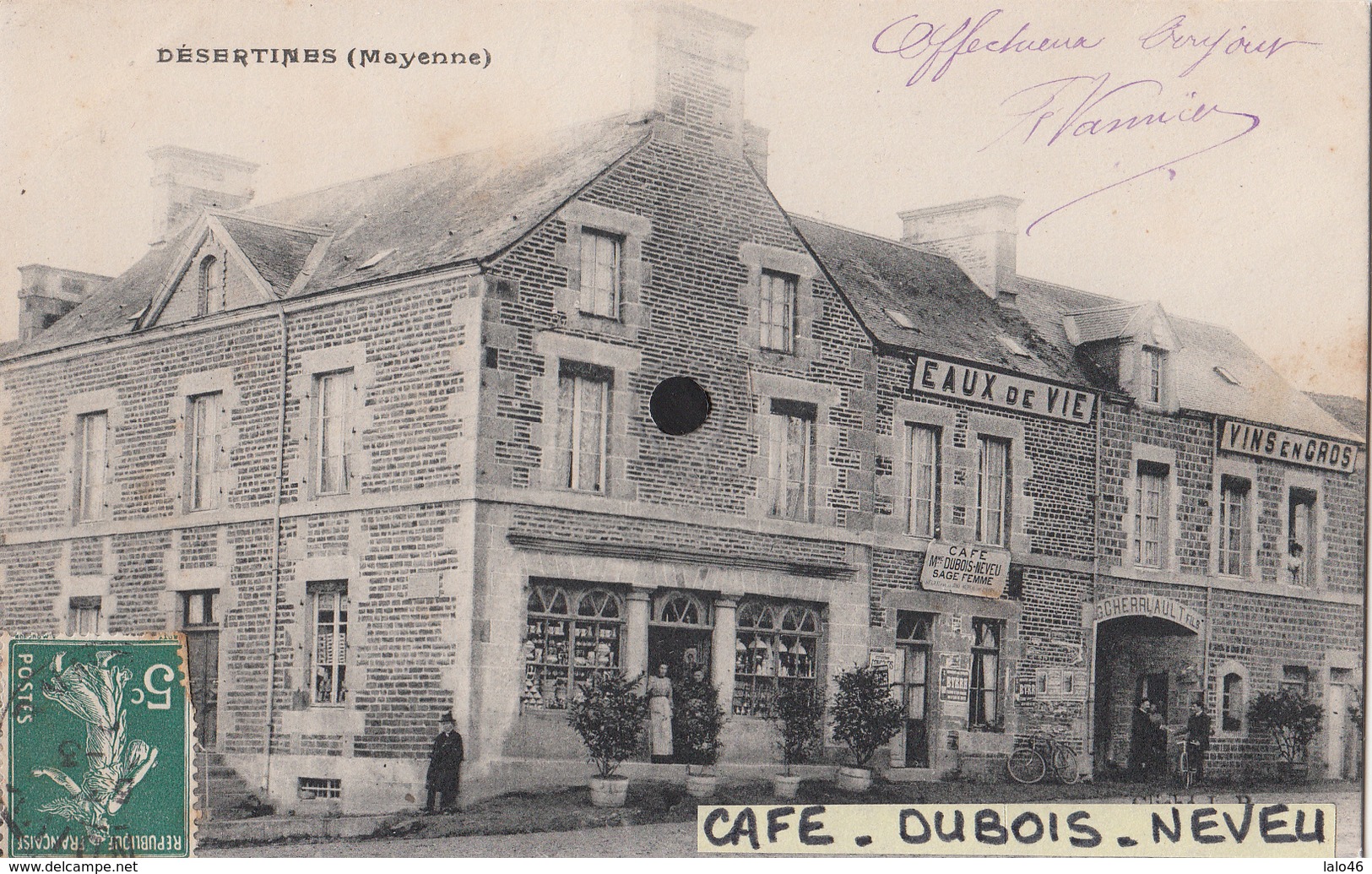 DESERTINES - Café DUBOIS-NEVEU - Autres & Non Classés