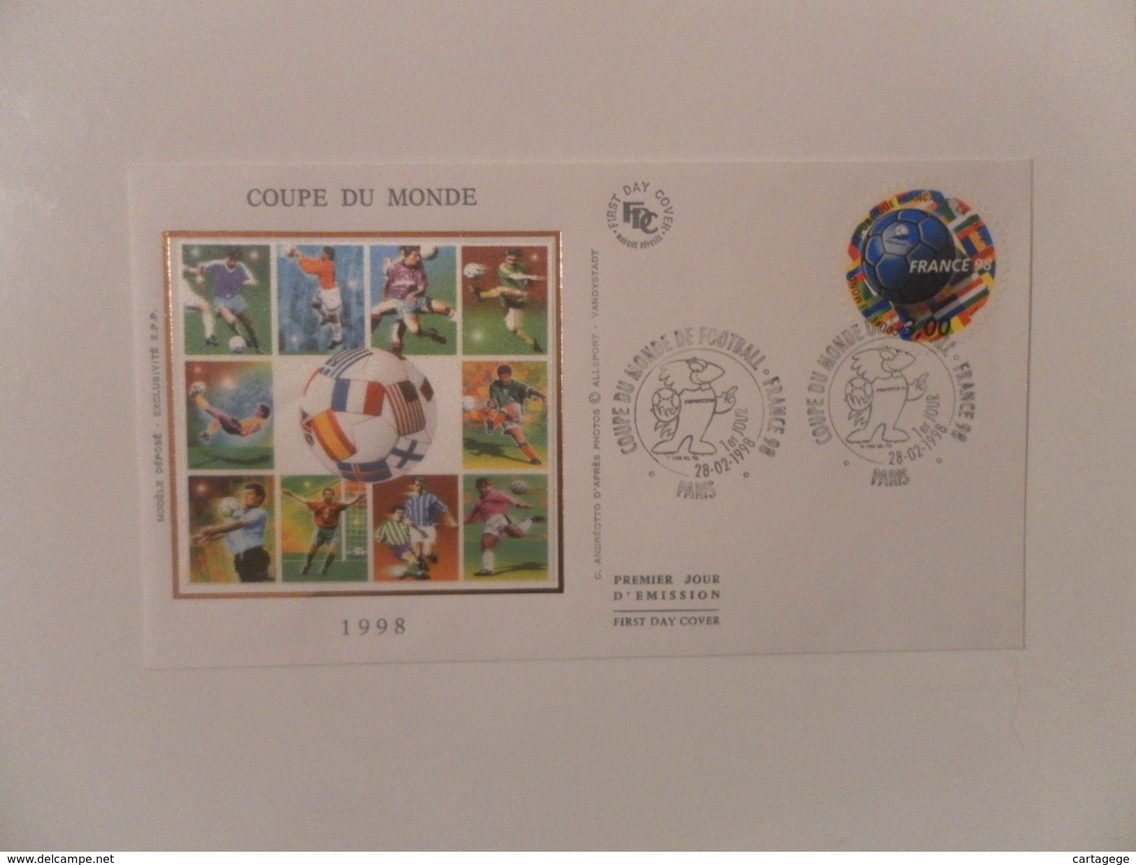 FRANCE FDC YT 3170 COUPE DU MONDE 98 - 1990-1999