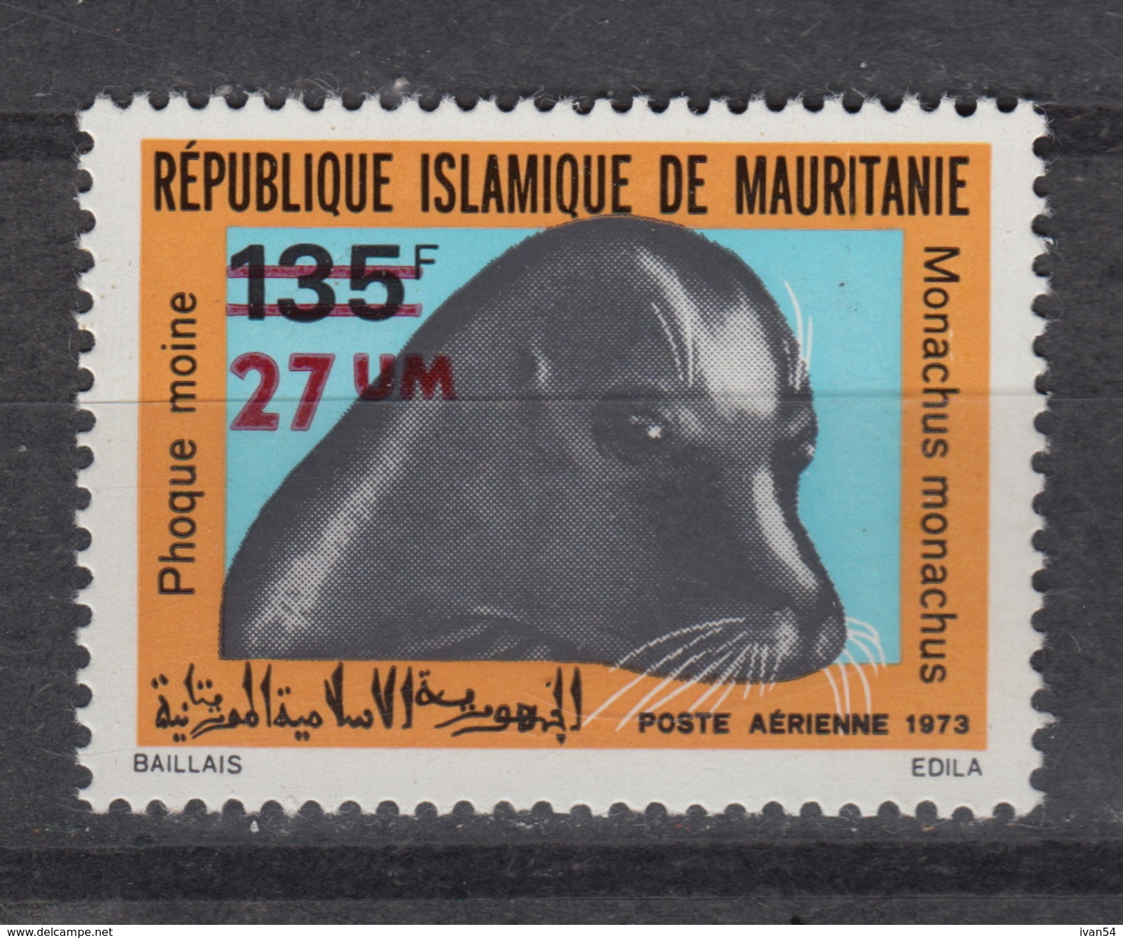 MAURITANIE LP/PA/Air 148 – SEAL – PHOQUE - ZEEHOND (1974) ** MNH - Mauritanie (1960-...)