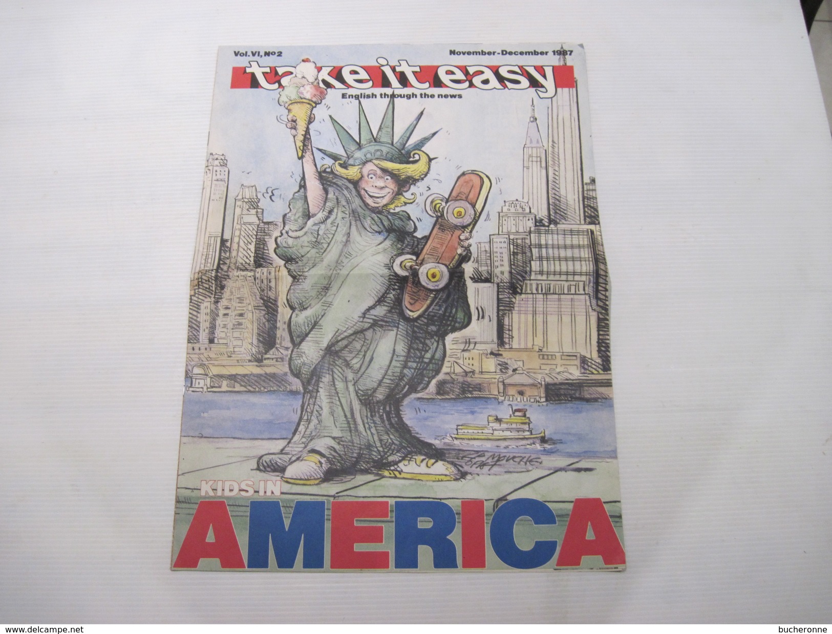 Journal Take It Easy Kids In America Novembre Décembre 1987 - Humour