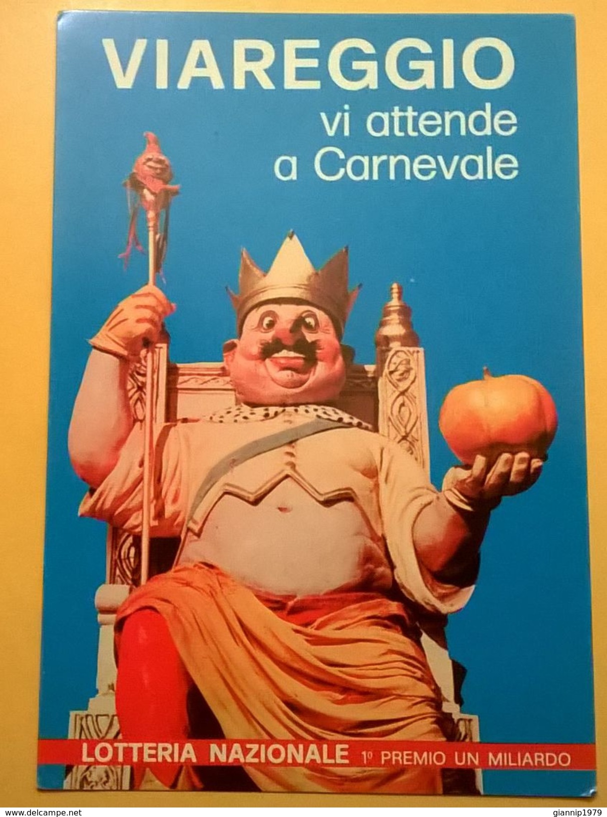 CARTOLINA POSTCARD NUOVA CARNEVALE VIAREGGIO 1987 - Viareggio