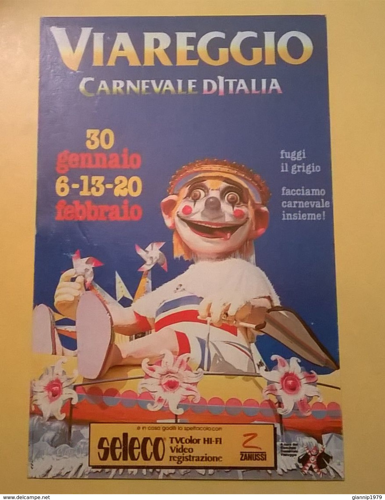 CARTOLINA POSTCARD NUOVA CARNEVALE VIAREGGIO 1983 RARITA' - Viareggio