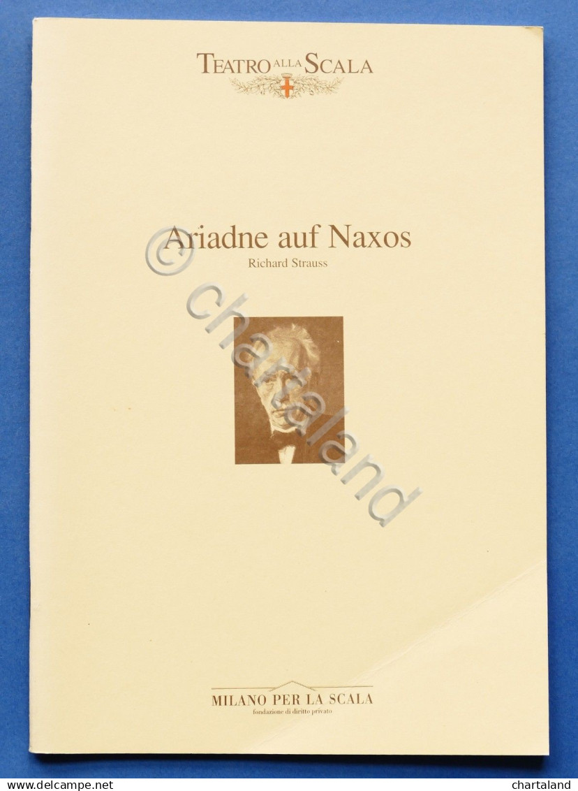 Musica - Libretto Opera Ariadne Auf Naxos Di R. Strauss - Teatro Alla Scala 2000 - Non Classés