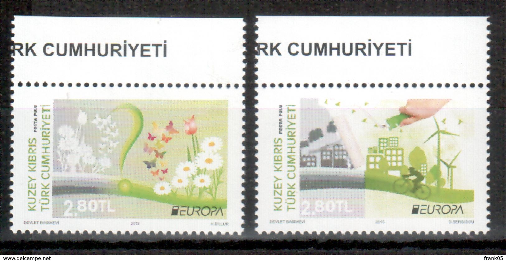 Türkisch-Zypern / Turkish Republic Of Northern Cyprus / Chypre Turc 2016 Satz Aus Bogen/set From Sheet EUROPA ** - 2016