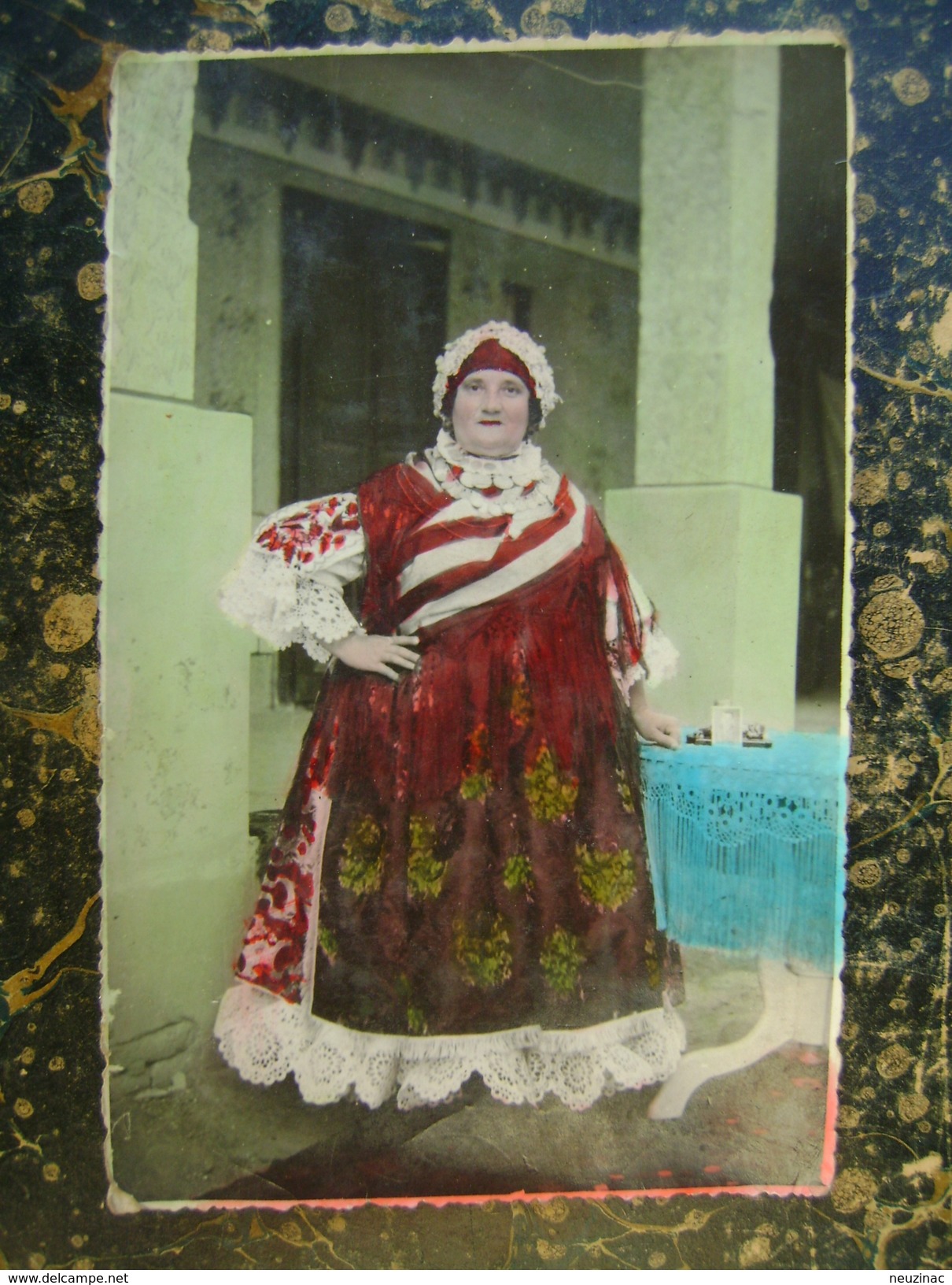 Croatia?-Slovakia?-National Costumes-rucno Bojena-hand Painted-photo Postcard-cca 1930  (3816) - Serbia