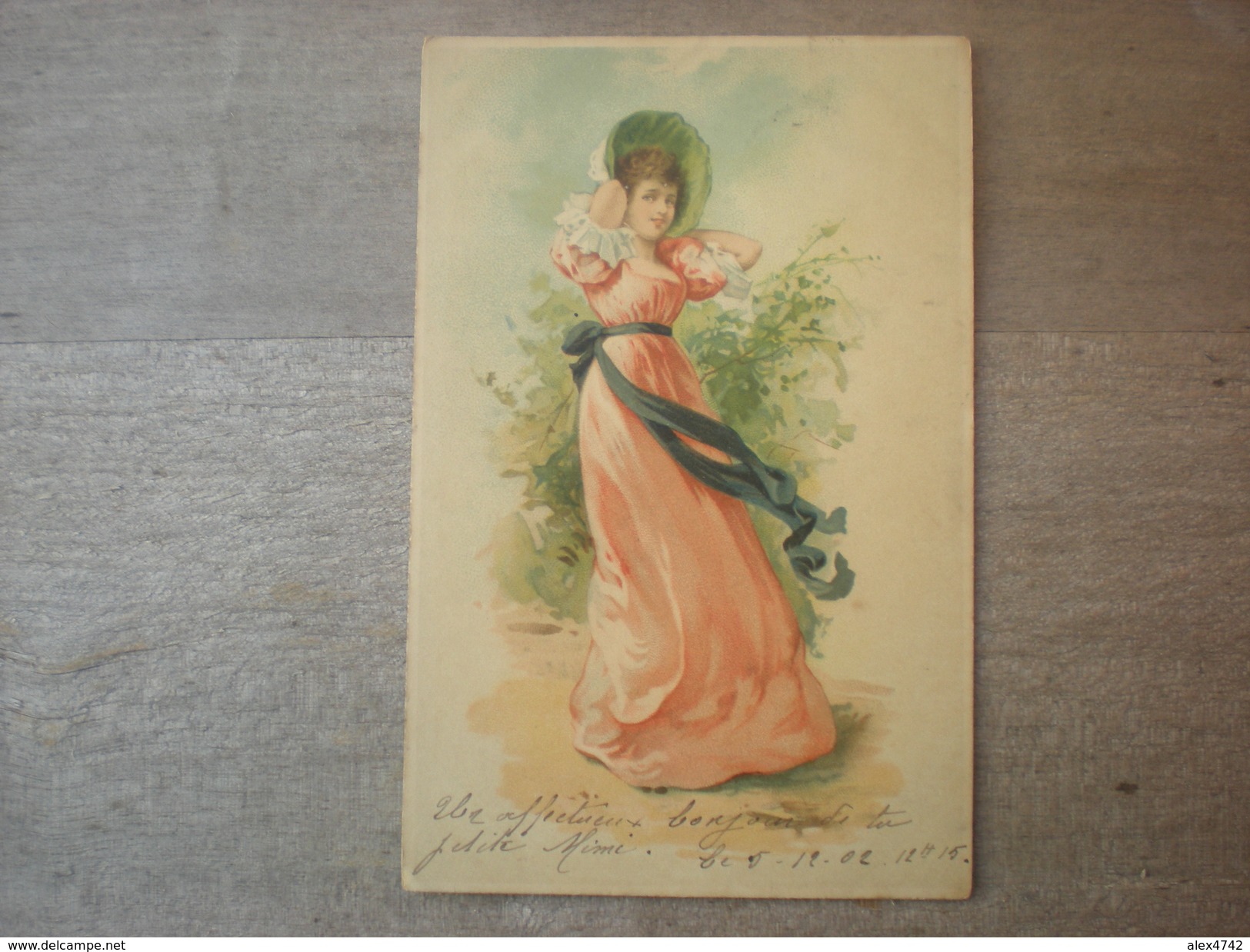 Jeune Femme En Habit Au Vent, 1902,  Timbre (E3) - Women