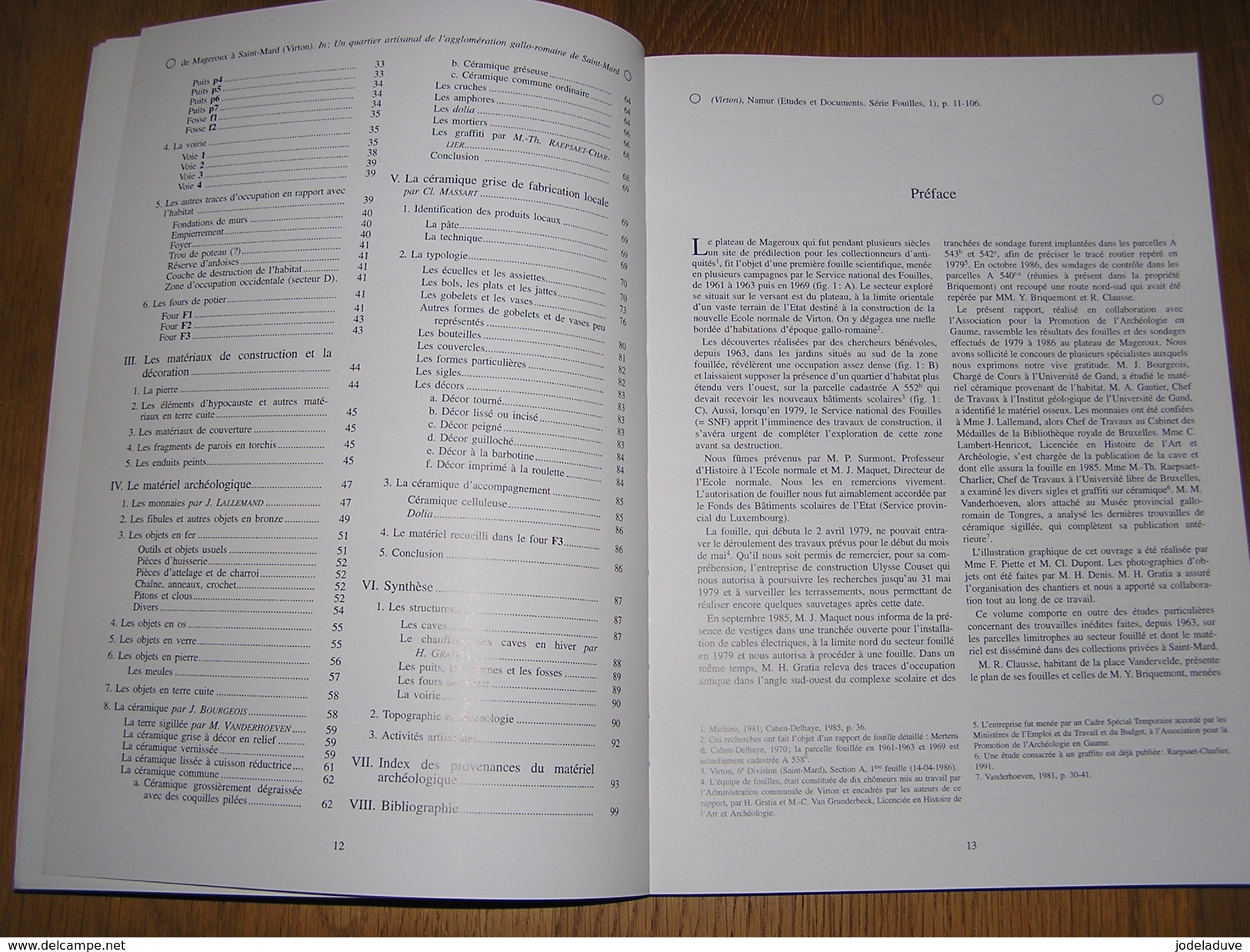 ETUDES ET DOCUMENTS Fouilles 1 Régionalisme Archéologie Quartier De L'Agglomération Gallo Romaine De Saint Mard Virton - Belgique