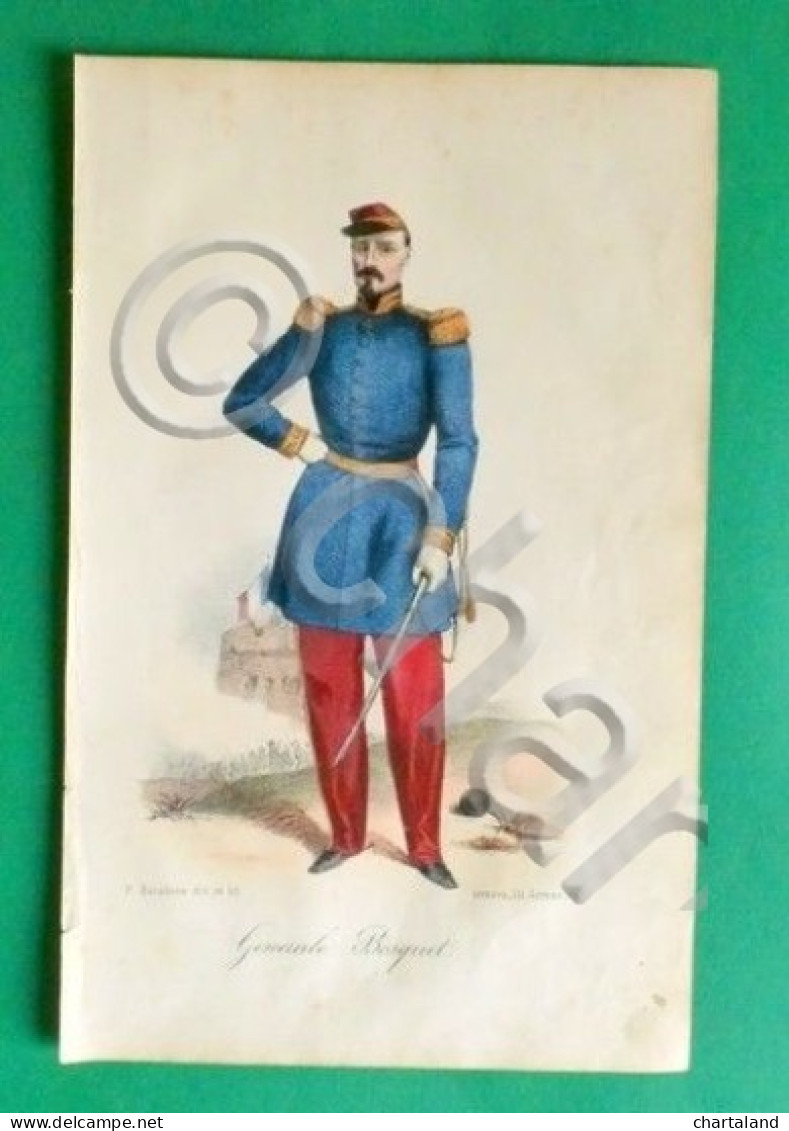 Stampa Guerra Crimea - Generale Bosquet - 1850 Ca. - Stampe & Incisioni