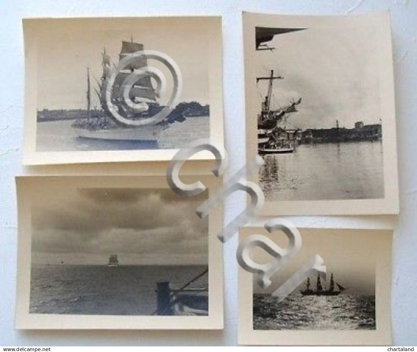 Lotto 22 Foto Originali Nave Scuola Marina Amerigo Vespucci 1937 1938 - Altri & Non Classificati