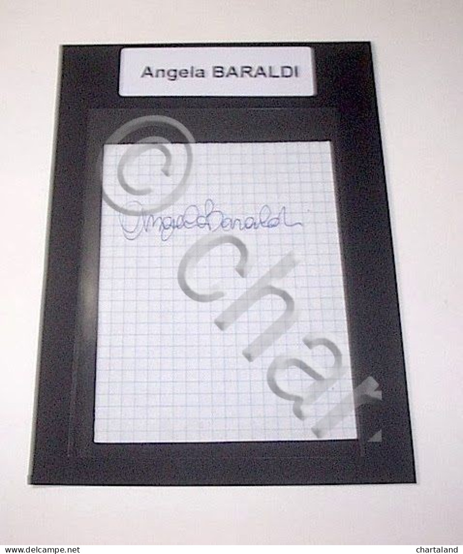 Autografo Originale Angela Baraldi - Foglietto - 1985 Ca. 41 - Other & Unclassified