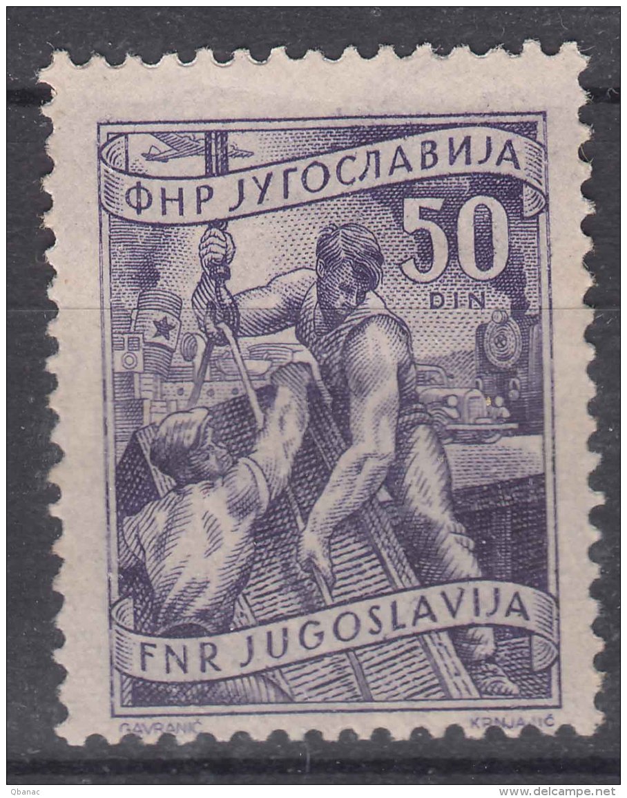 Yugoslavia Republic 1950 Mi#639 Key Stamp From The Set, Mint Hinged - Nuevos