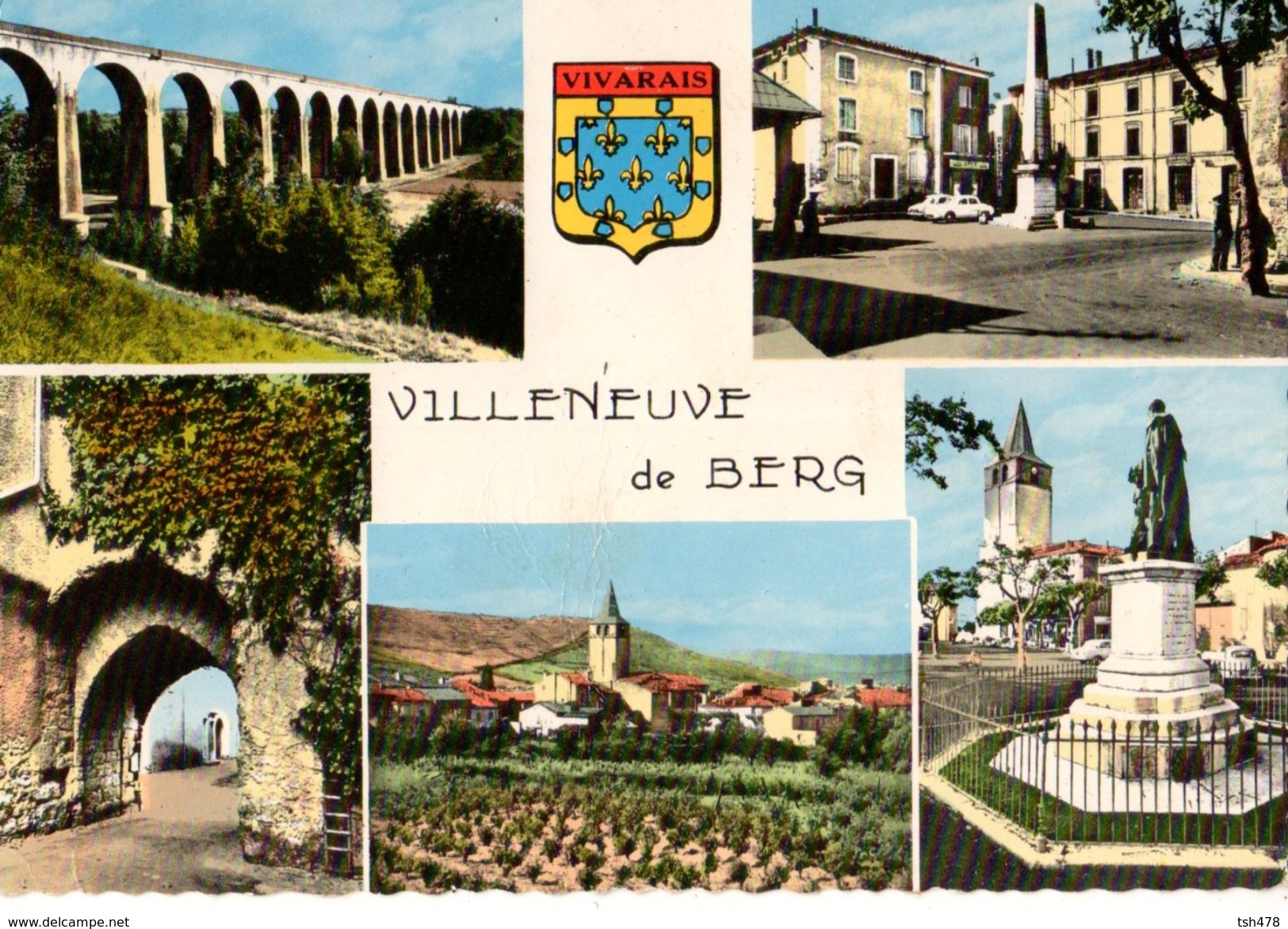 07---VILLENEUVE LE BERG--( Multivues  Blason )--voir 2 Scans - Autres & Non Classés