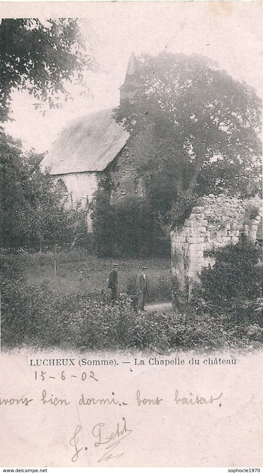 SOMME - 80 - LUCHEUX - Chapelle Du Château - Précuseur - Timbre Taxe - Lucheux
