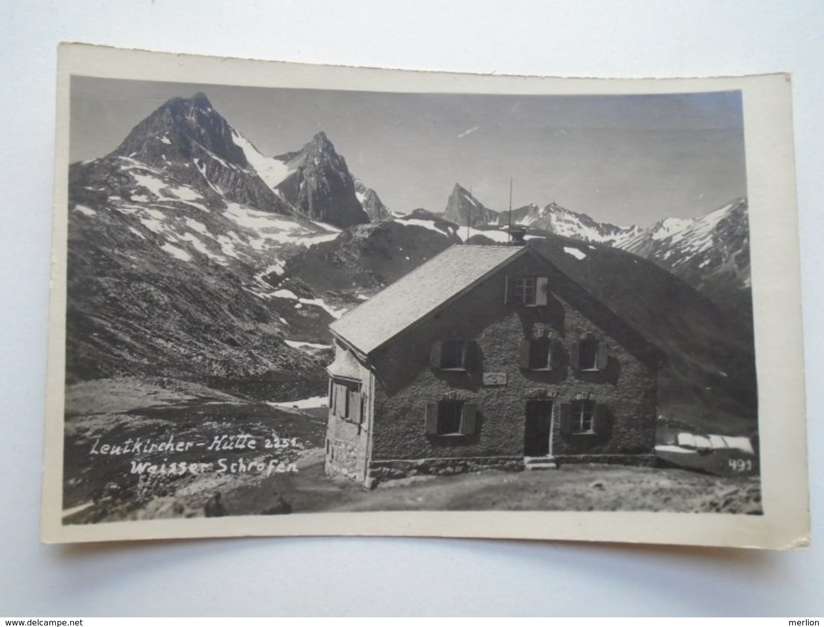 D155265  Leutkirch - Leutkircher Hütte, Rokspitze  -Fotograf  Hegenbart Bludenz - Leutkirch I. Allg.