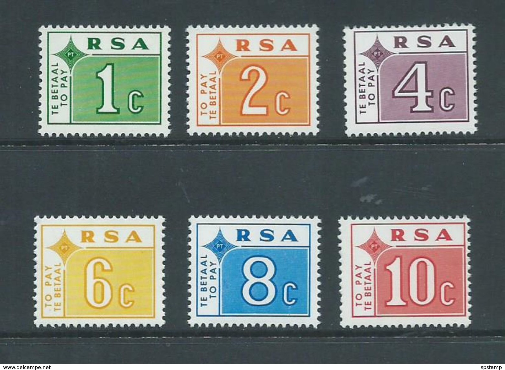 South Africa 1972 Postage Dues Set Of 6 MNH - Unused Stamps