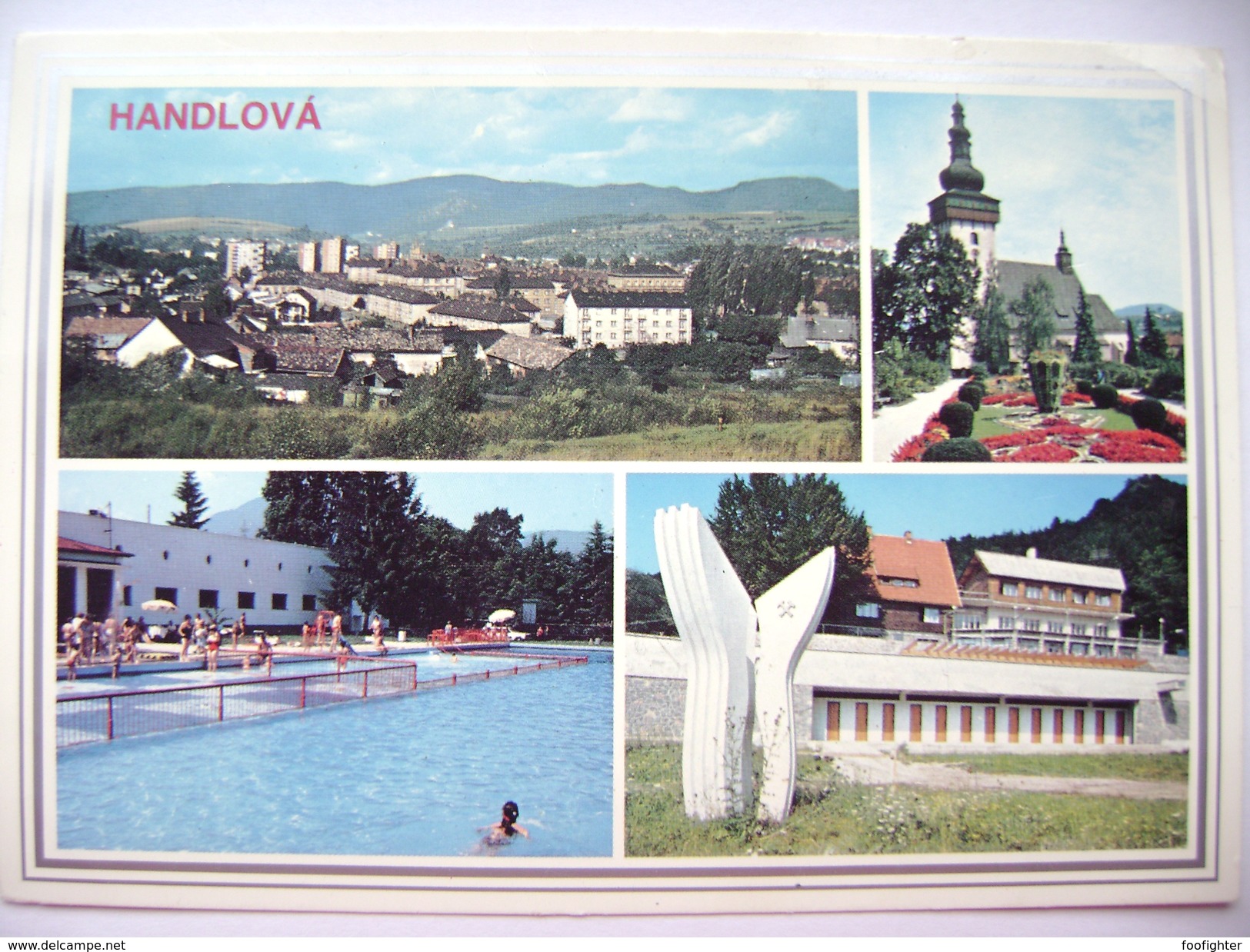 Slovakia - Stamp LILLEHAMMER '94, 2 Sk. - Ski Jumping - On Postcard Handlova, 1994 Used - Winter 1994: Lillehammer