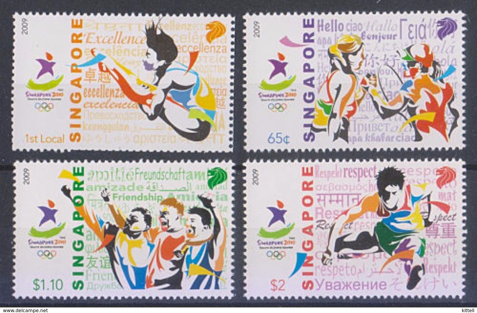 Singapore 2009. Countdown To 2010 Youth Olympics MNH Olympic Games - Estate 2014 : Singapore (Giochi Olimpici Giovanili)