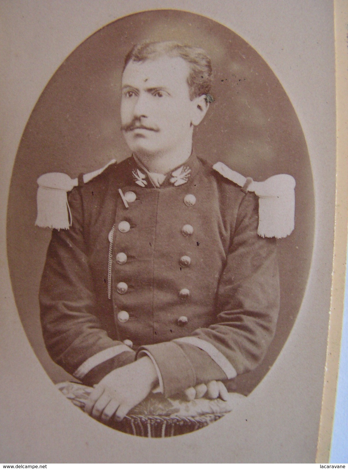 Photo Cdv Carte Visite Militaire A Identifier Empire Durand Paris - Guerre, Militaire