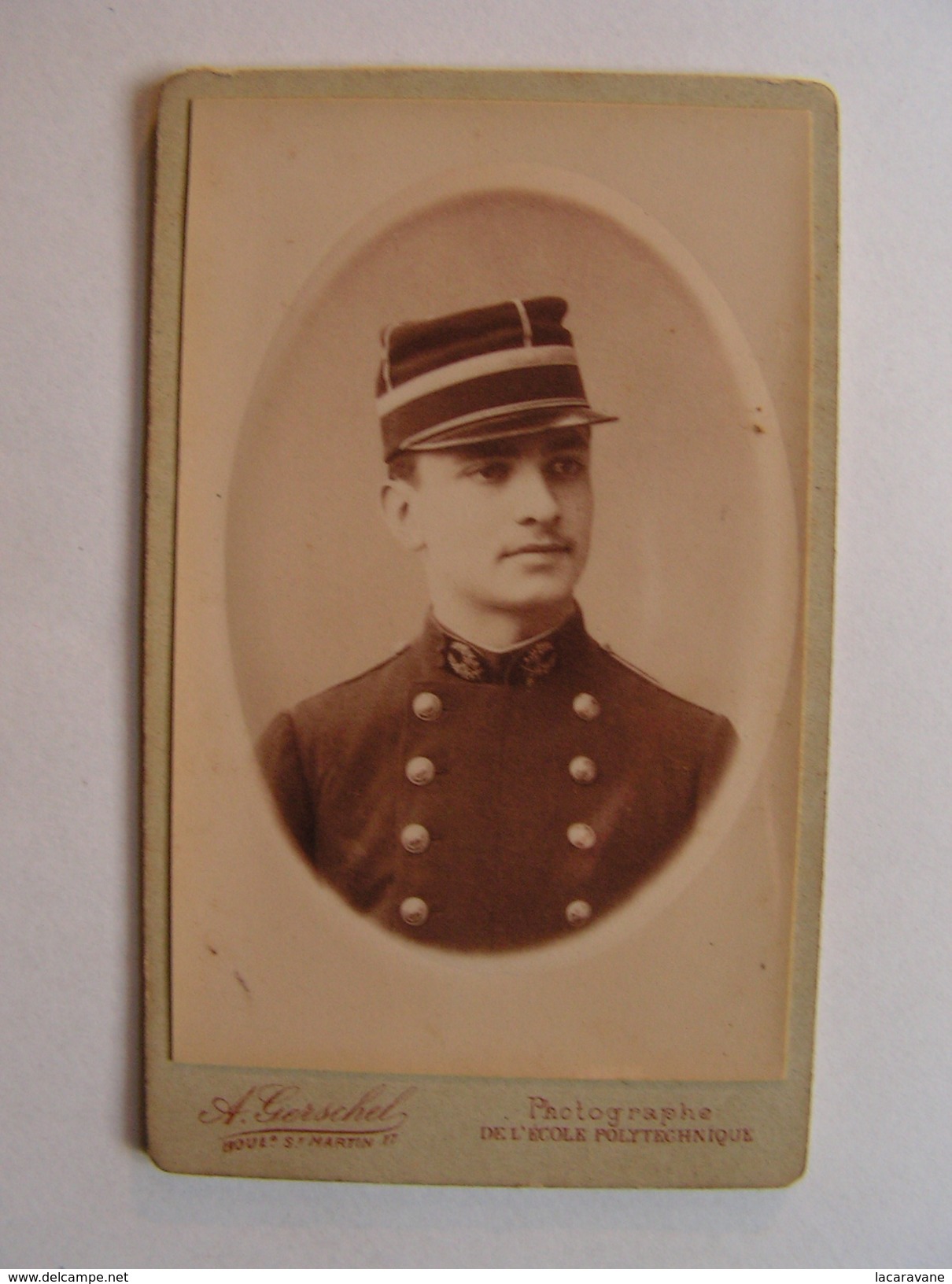 Photo Cdv Carte Visite Militaire A Identifier Gerschel Photographe Ecole Polytechnique - Guerre, Militaire