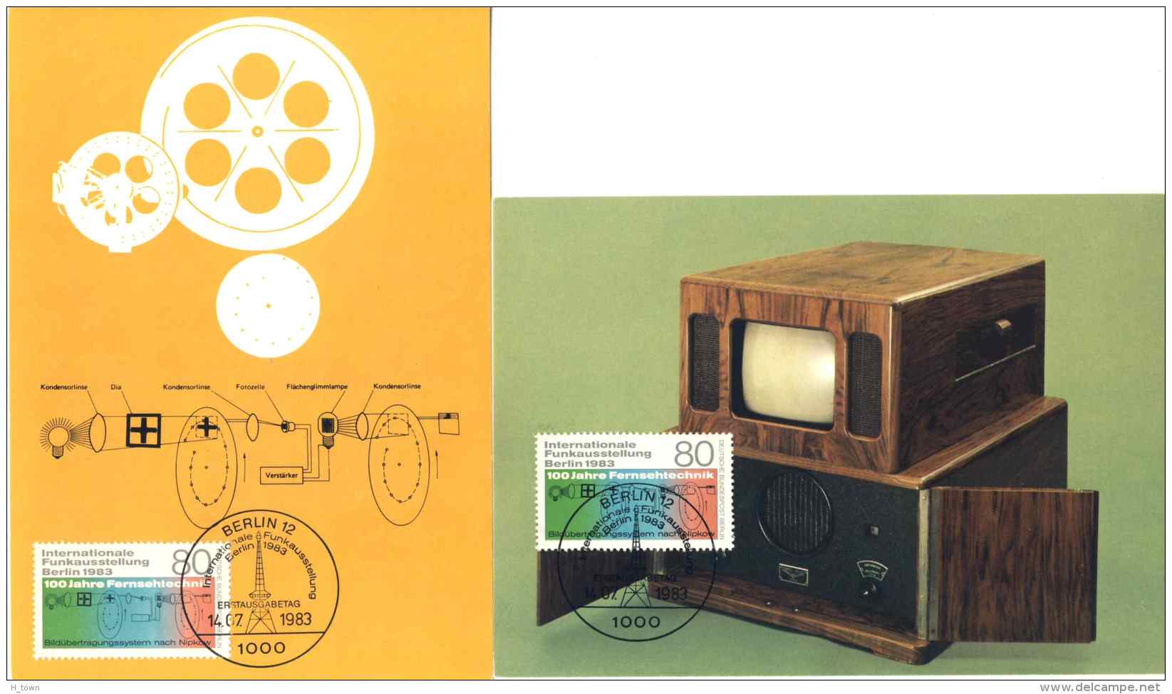 5257  Télévision, Disque De Nipkow: 2 C. Maximum D'Allemagne - Mechanical Television / TV Set (1935): Maximum Cards - Telecom