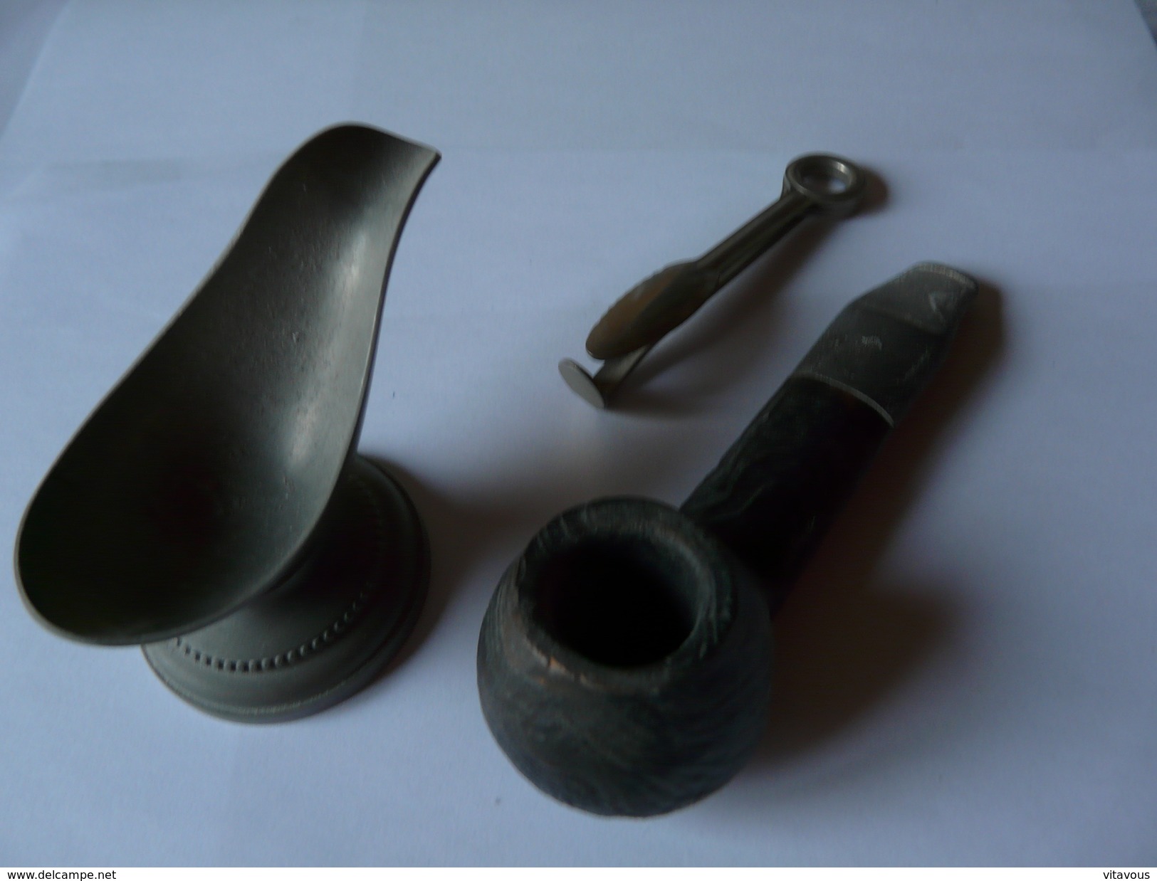 COLLECTOR Pipe + Repose Pipe étain + Bourre Cure - Sonstige & Ohne Zuordnung