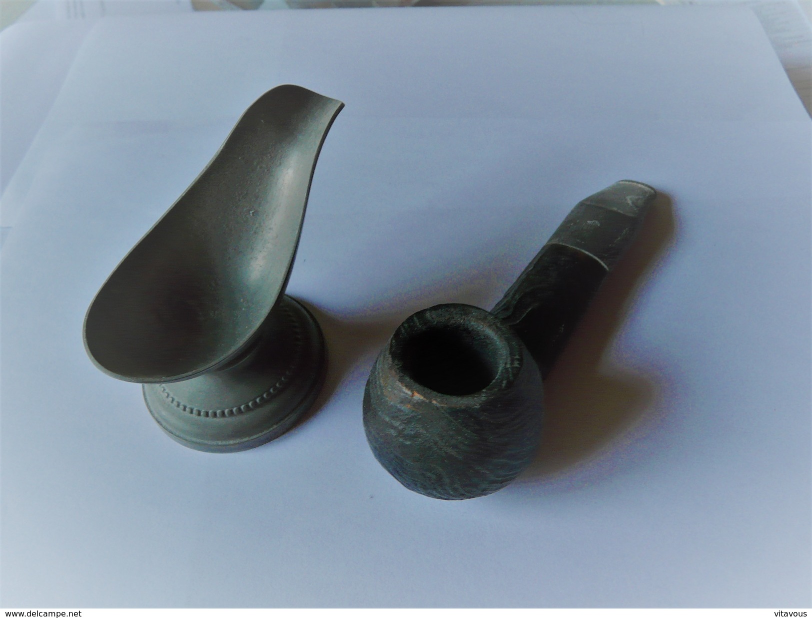 COLLECTOR Pipe + Repose Pipe étain + Bourre Cure - Other & Unclassified