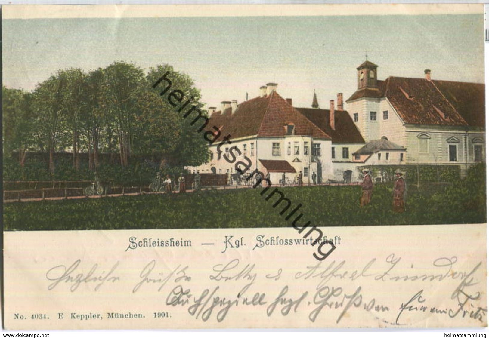 85764 Oberschleissheim - Königliche Schlosswirtschaft - Verlag E. Keppler München 1901 - Oberschleissheim