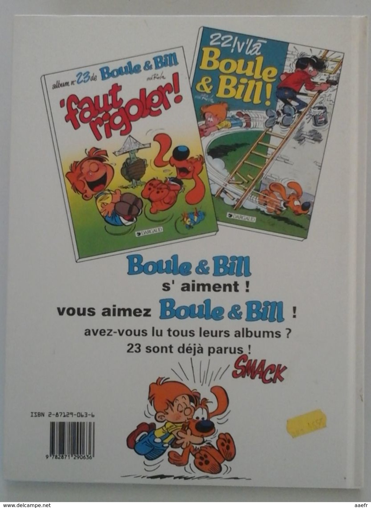 EO Boule Et Bill N°23 - Faut Rigoler - Roba - Dargaud 1995 - Réf. 23 E.O. - Boule Et Bill