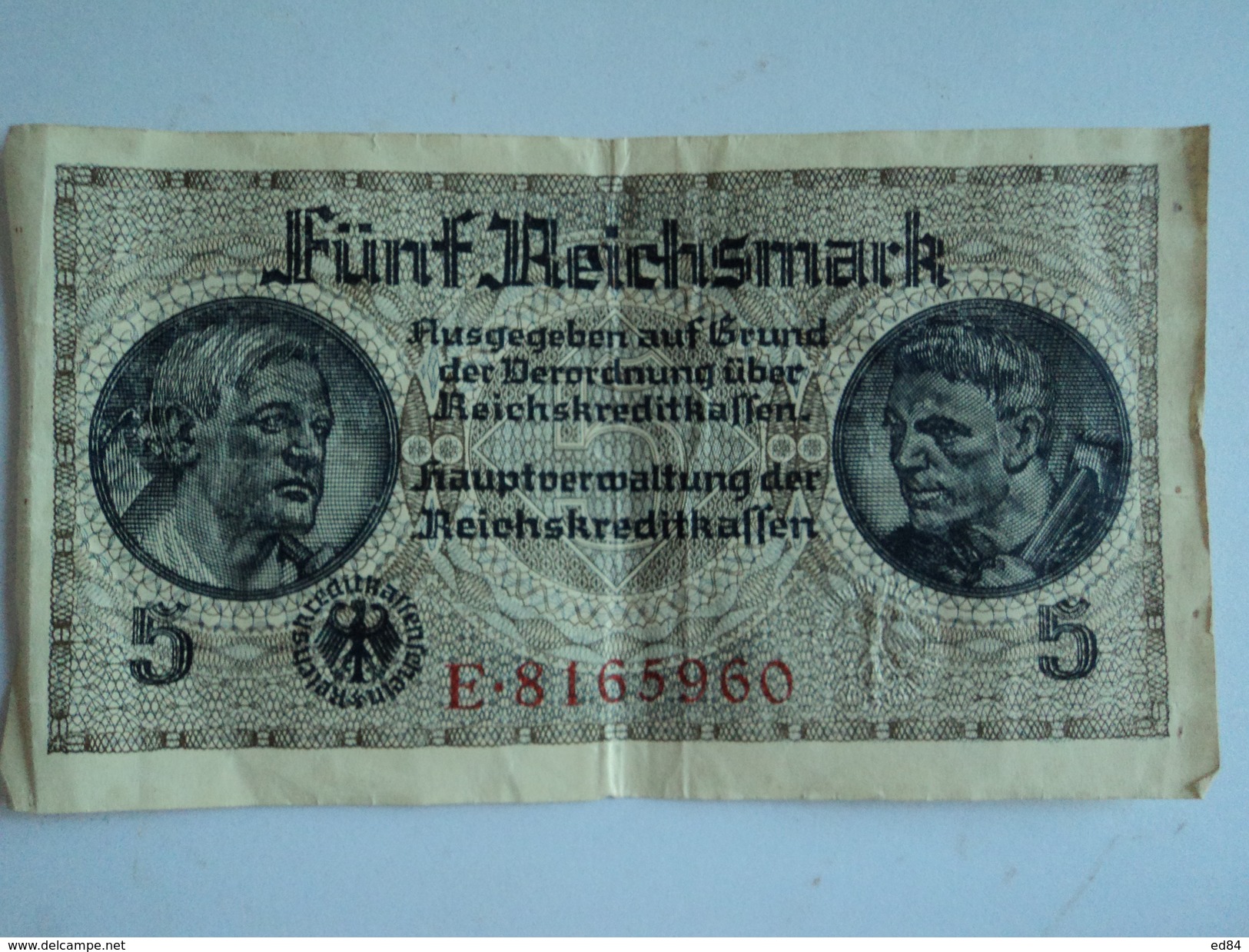 BILLET  5  REICHSMARK - Other & Unclassified