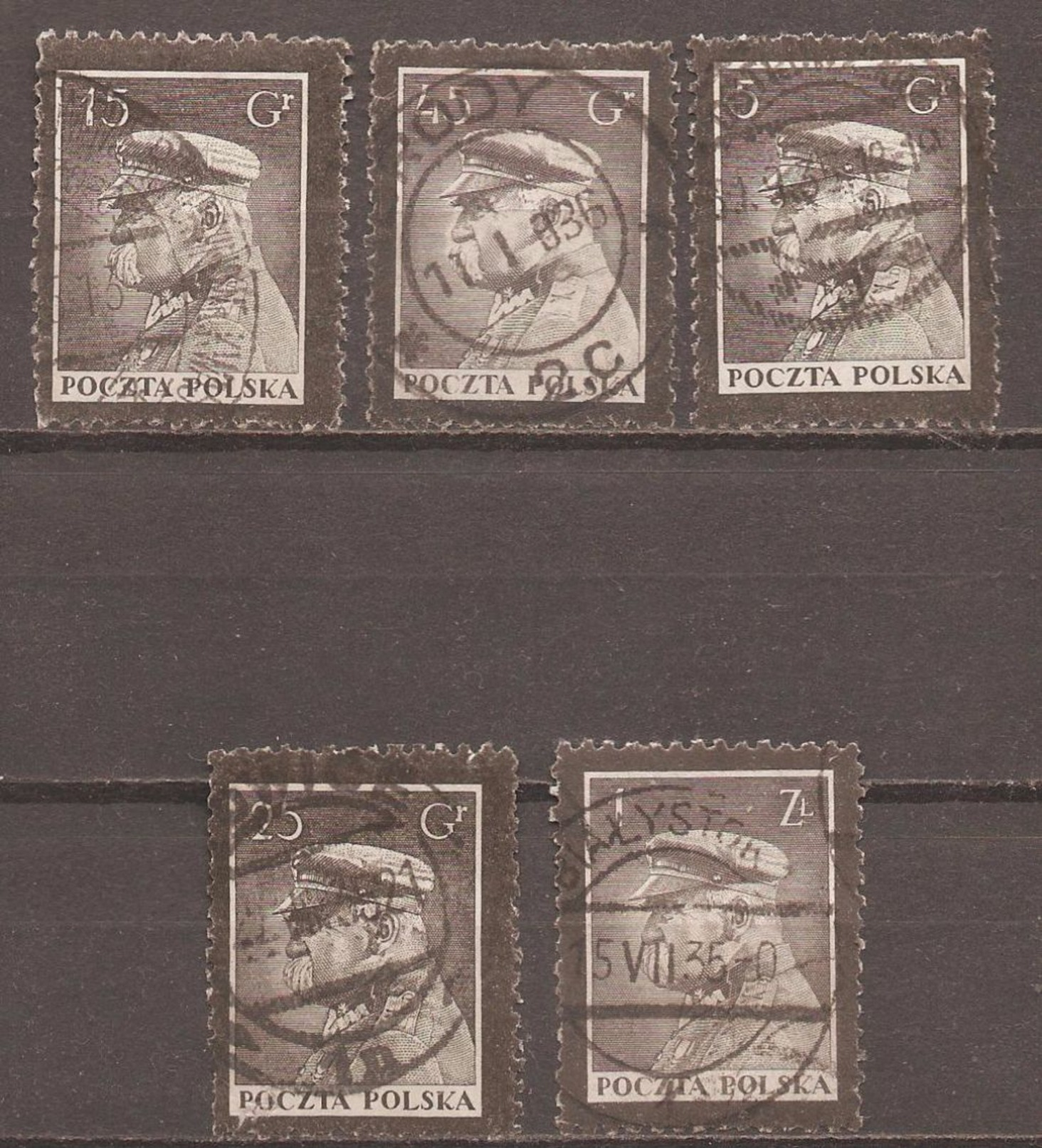 Polen Mi.294-98 - Usati