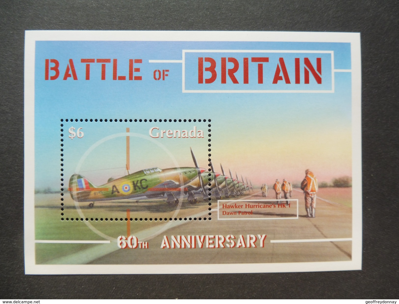 Bataille D'angleterre / Battle Of Britain Grenada Bloc 558 Yv. Avion De Guerre - WO2