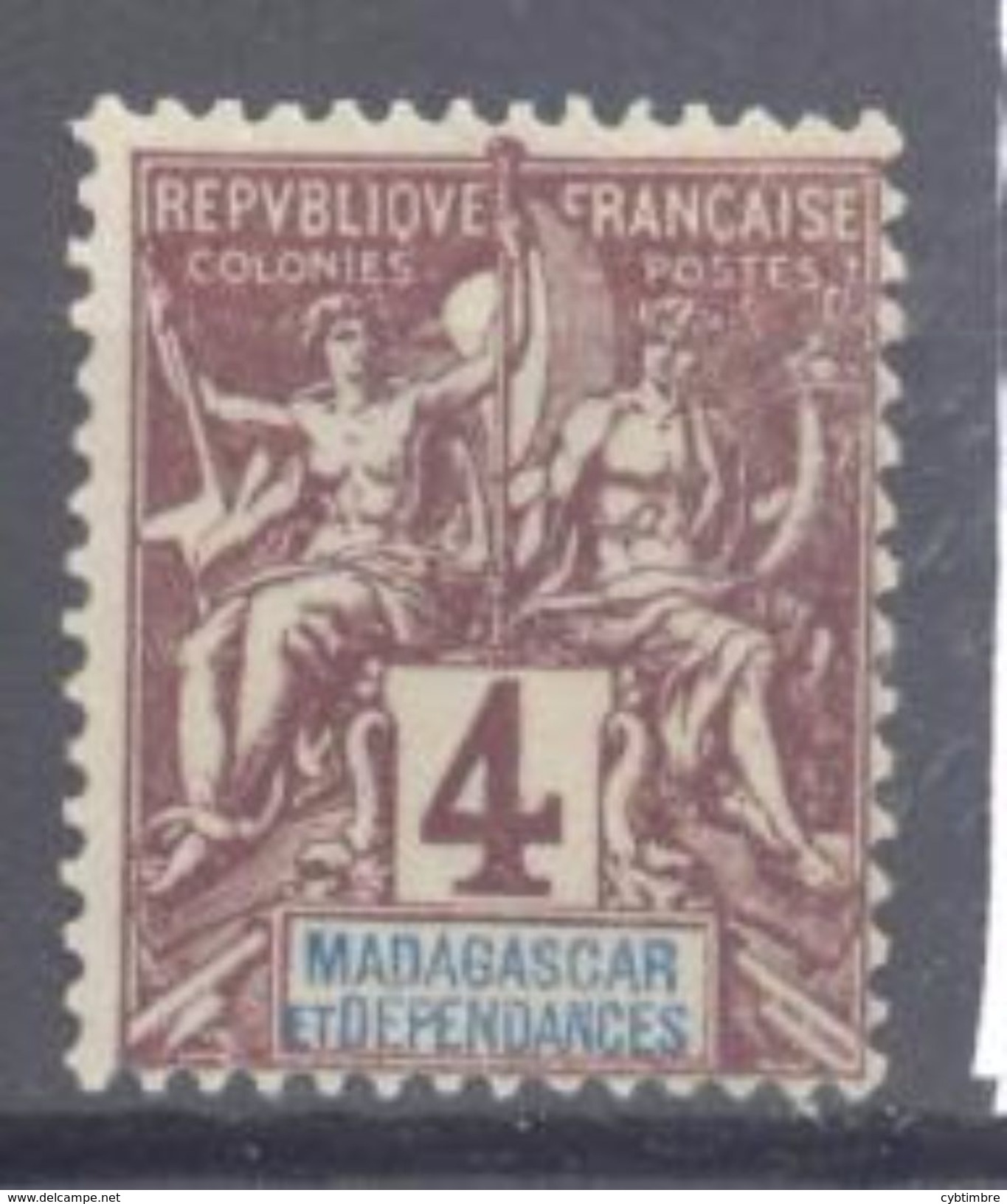 Madagascar: Yvert N° 43**; MNH; Cote 4.35€ - Neufs