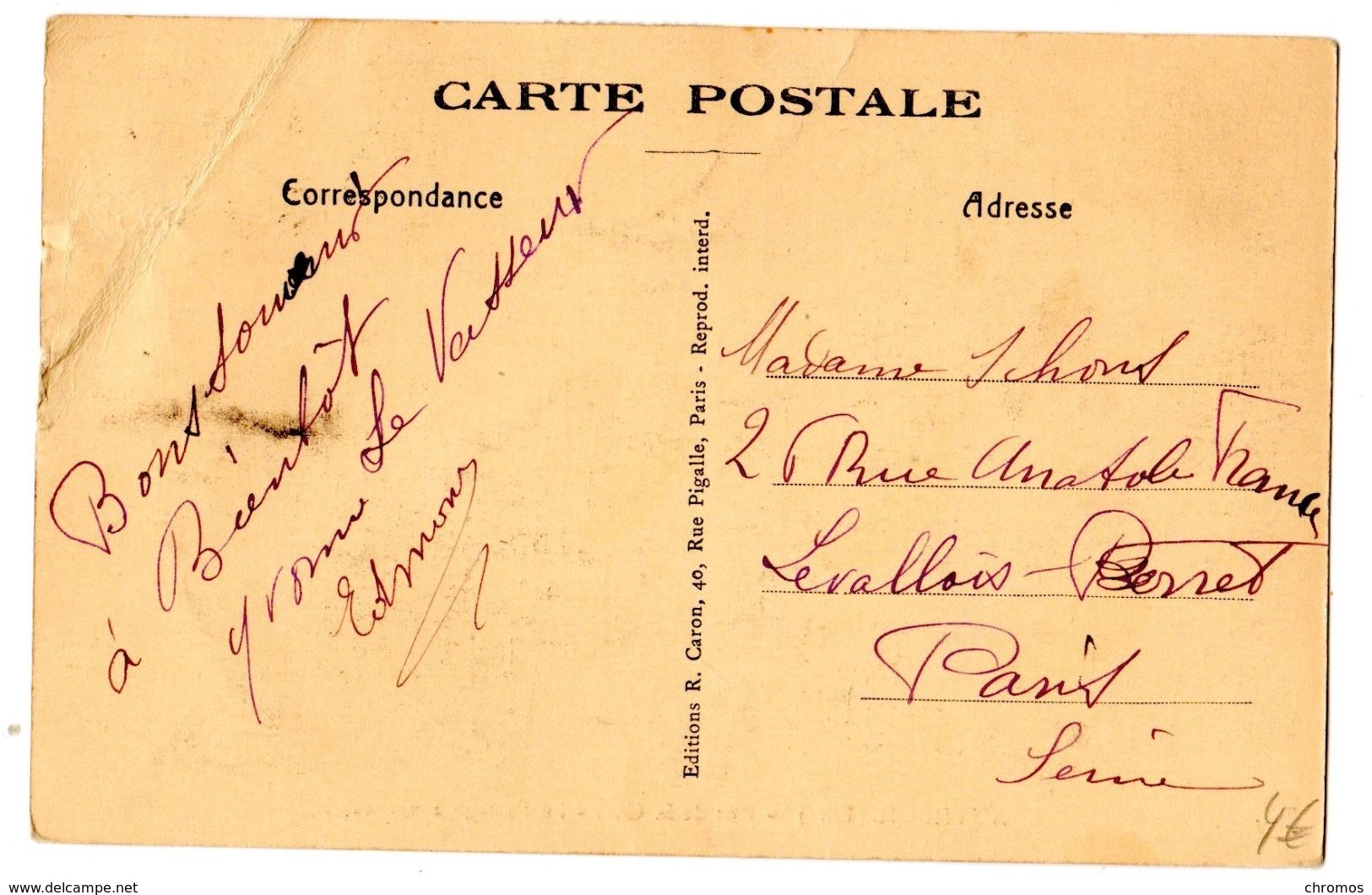 Carte Postale, Autheuil (Eure) - Rue De La Gare, Avec Une Voiture, Automobil - Other & Unclassified