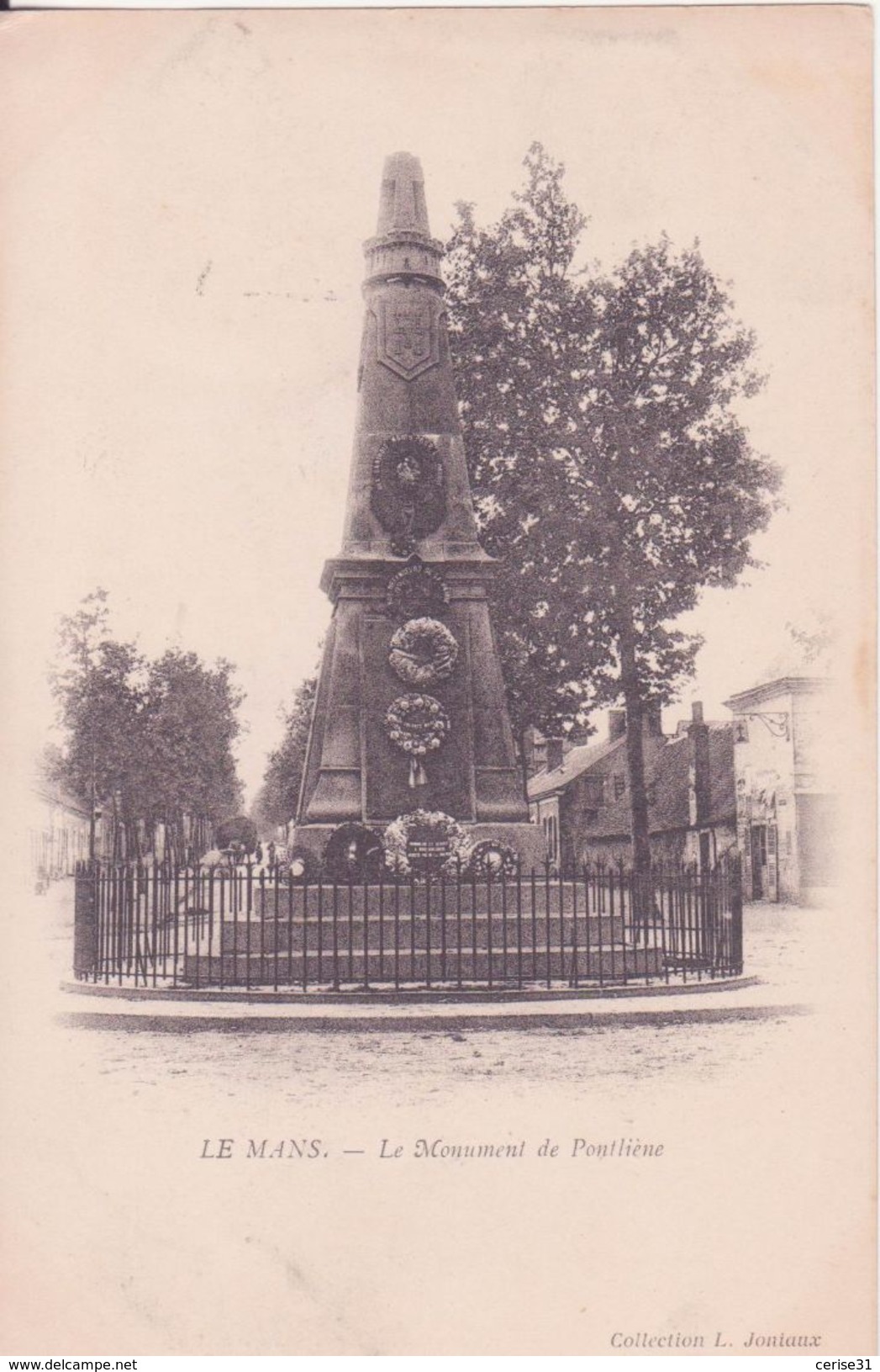 CPA  - LE MANS  - Le Monument De Pontliène - Le Mans