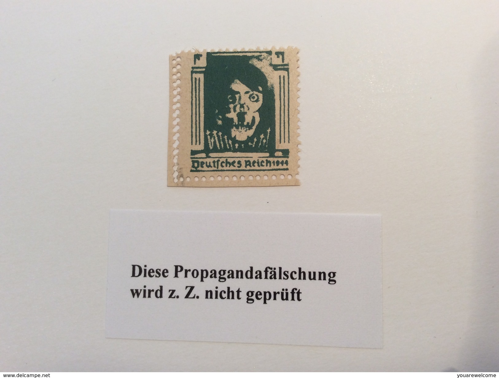 Deutsches Reich Amerikanische Propagandafälschung 1944 Michel 18b FÄLSCHUNG FAUX FORGERY (propagande) - Ungebraucht