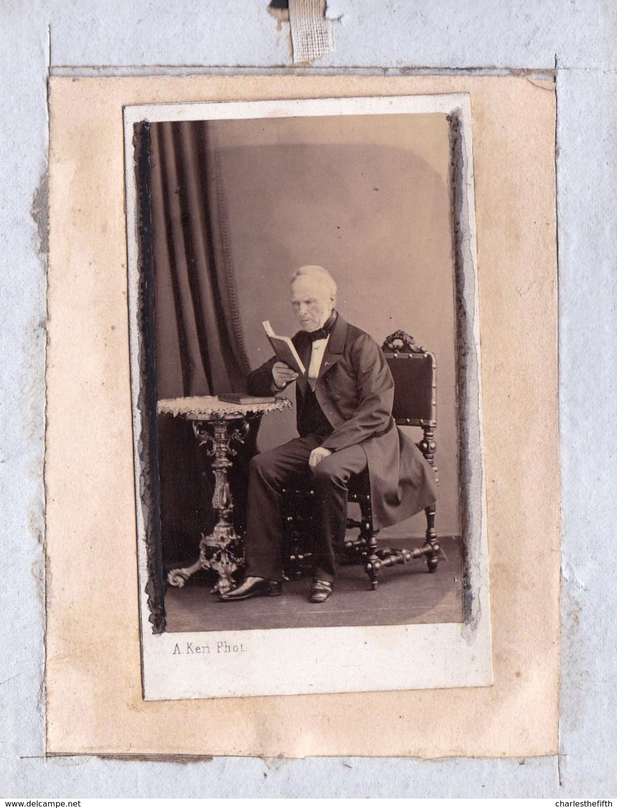 VIEILLE PHOTO * Mr. JULES DE COLONIA - 1789/1868 - INSPECTEUR DES FINANCES - LEGION D'HONNEUR - Alte (vor 1900)