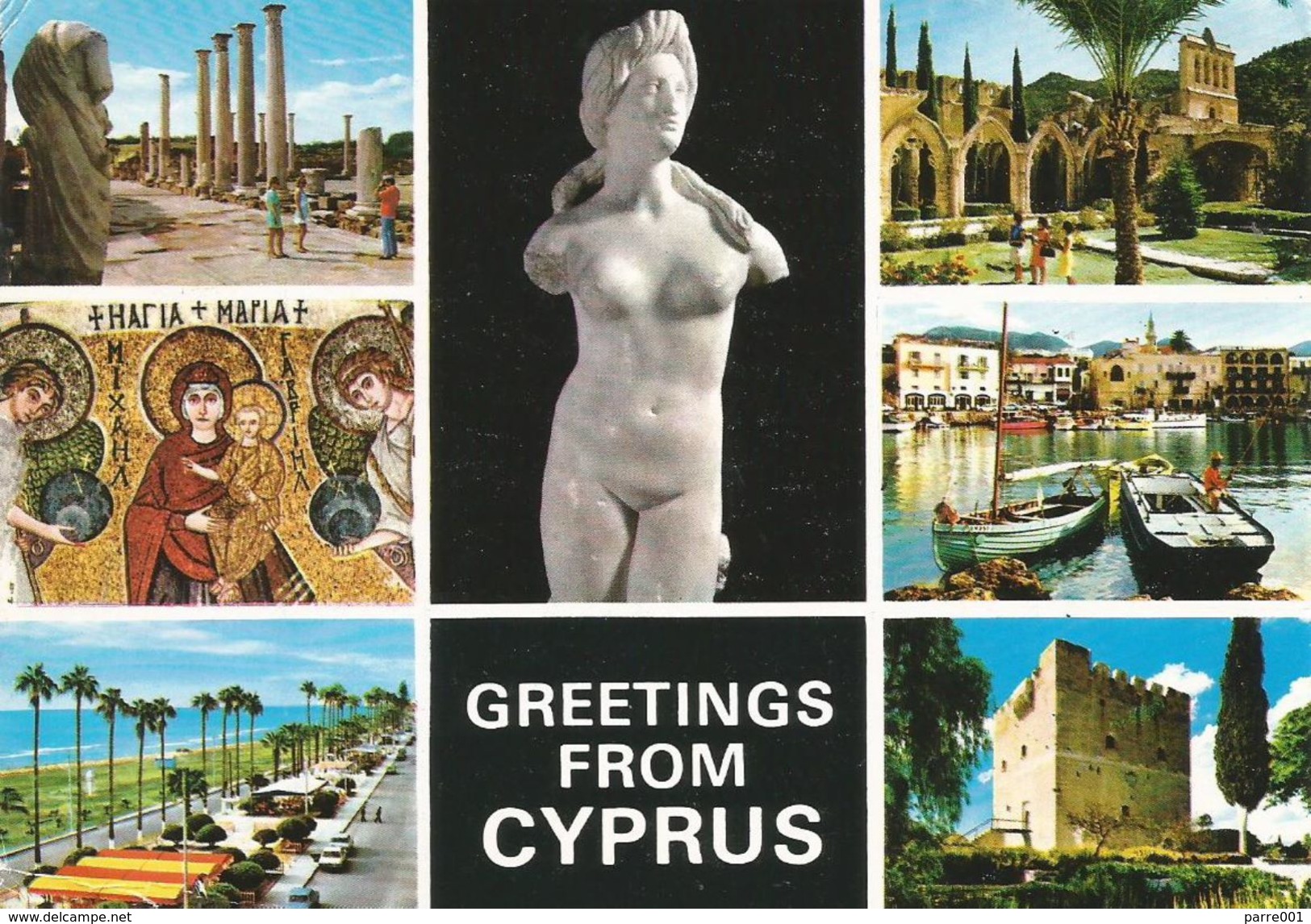 Cyprus 1988 Nicosia SBO Olive Branch Viewcard - Brieven En Documenten