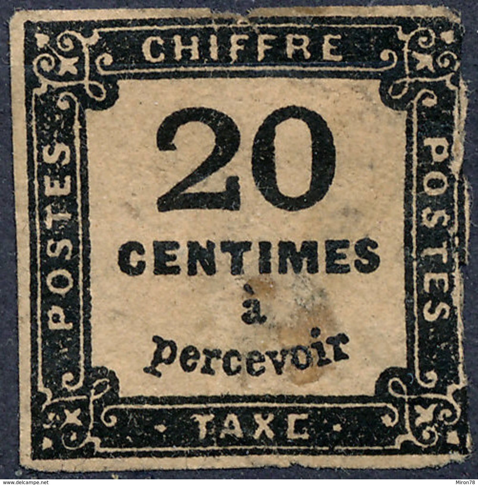 France Postage Due 1859 20c - 1859-1959 Neufs