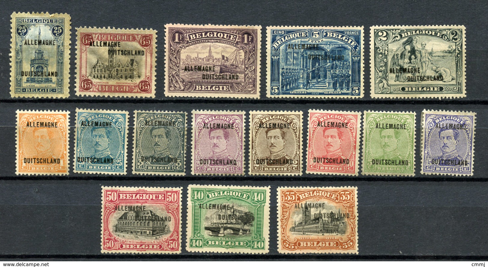 1962 - BELGIO - Mi. Nr.  1/13 + 15/17 -  SG - (CW2427.64) - OC38/54 Belgian Occupation In Germany