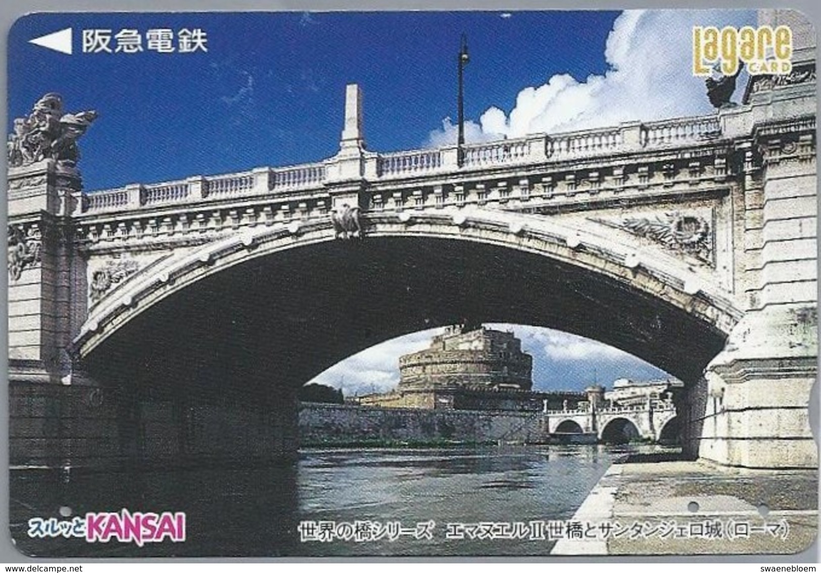 JP.- Japan, Telefoonkaart. Telecarte Japon. KANSAI. BRUG. - Andere & Zonder Classificatie