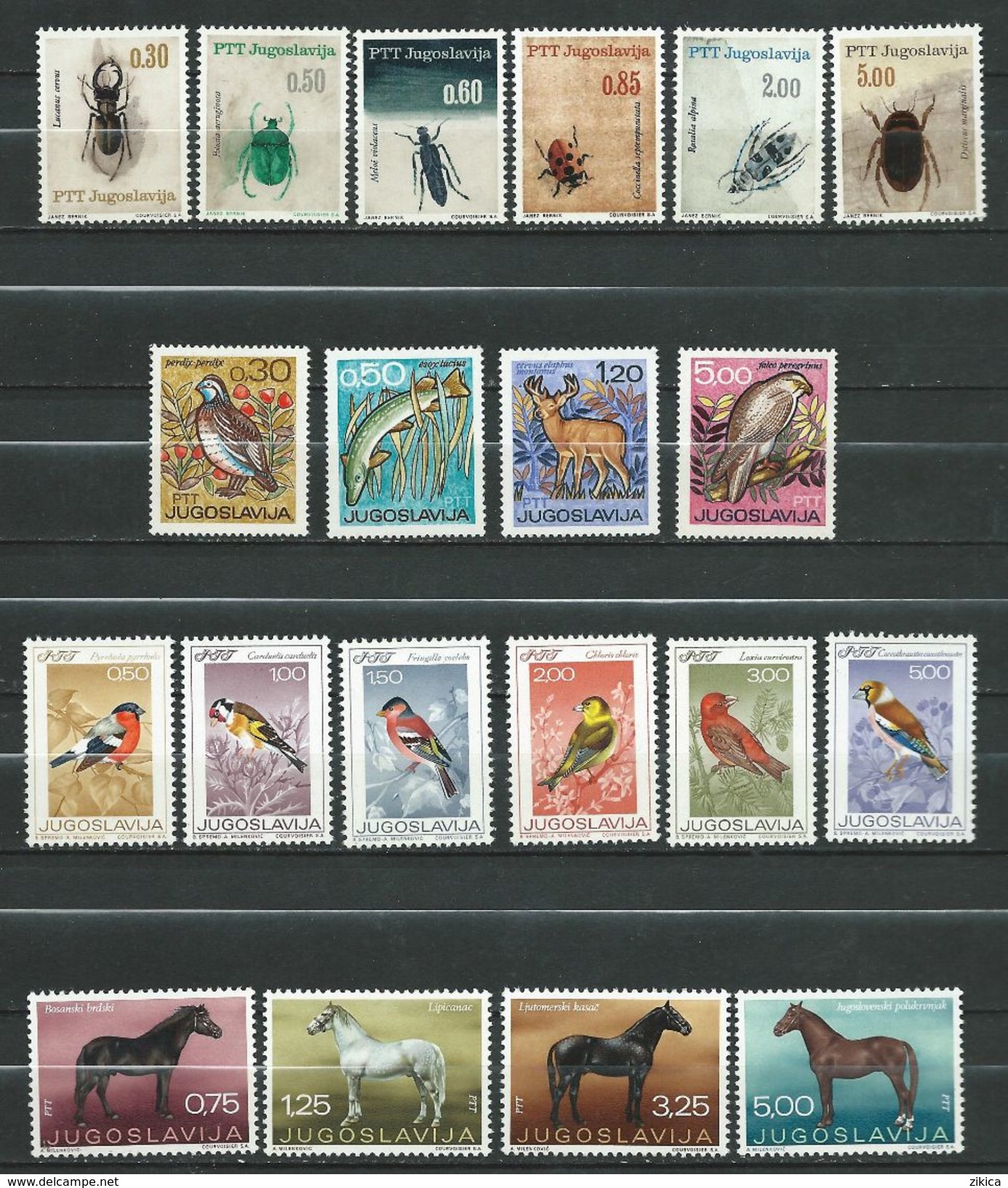 LOT - Animals & Fauna Yugoslavia - **MNH .Animals,Insects,Birds,Mammals,Horses - Other & Unclassified