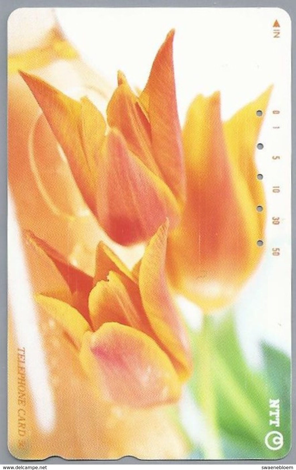 JP.- Japan, Telefoonkaart. Telecarte Japon. TULPEN - Bloemen