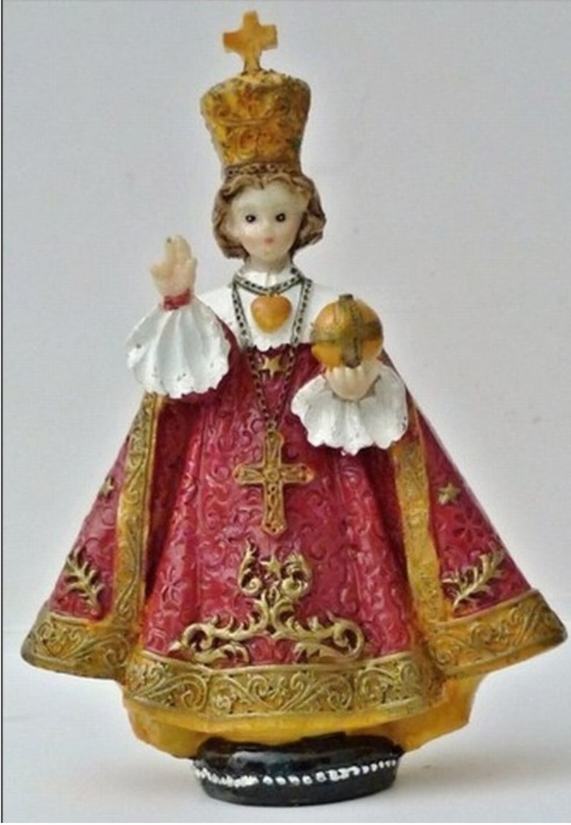 Prager Jesulein ,  Prager Jesuskind - Prazske Jezulatko  , Infant Jesus Of Prague ,  Niño Jesús De Praga Red Dress - Religion &  Esoterik