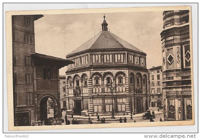 CARTOLINA VIAGGIATA 1936 FIRENZE BATTISTERO (SX135 - Firenze (Florence)