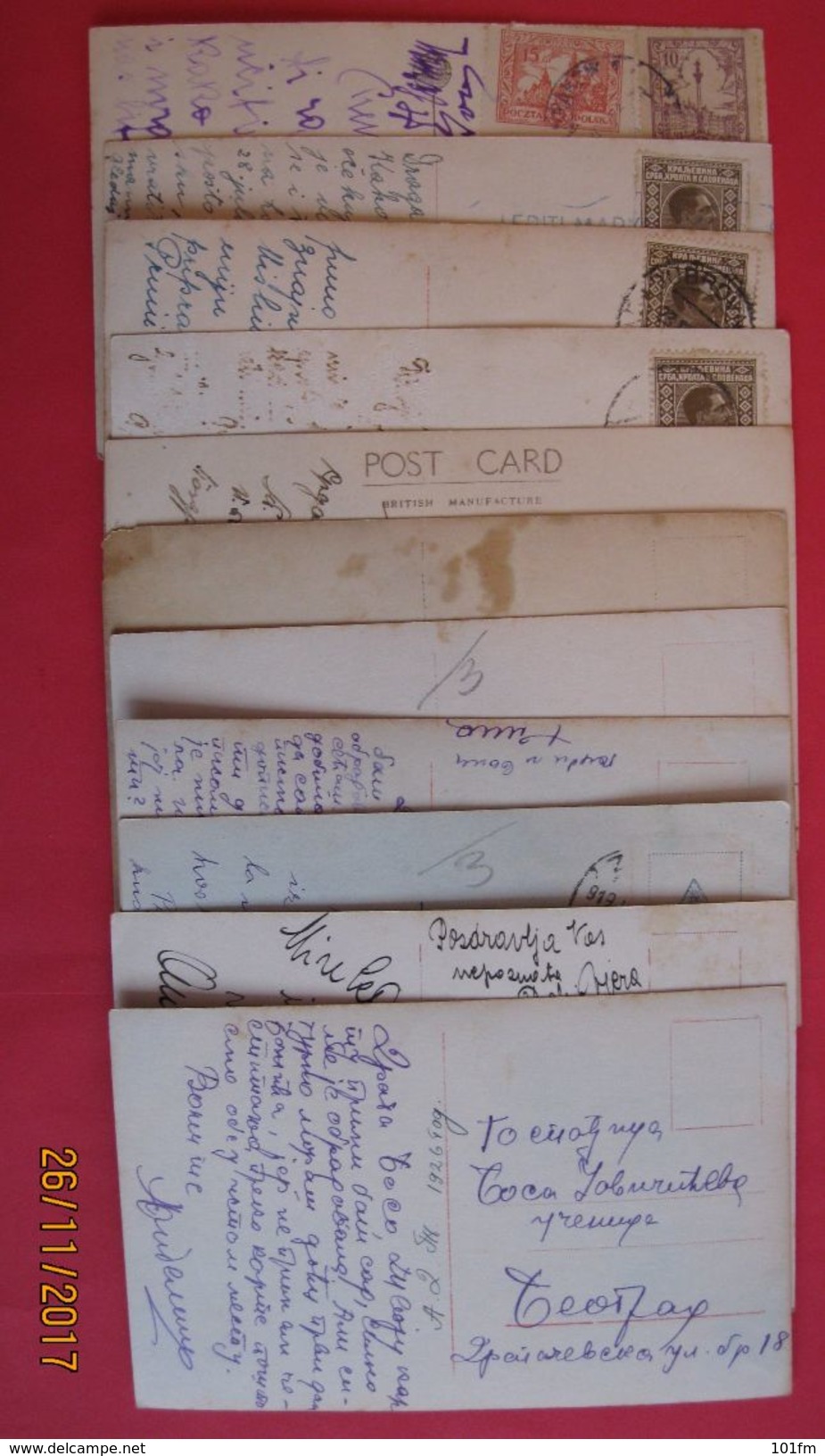 Lot 11 Old Postcards - Popular Actors, Early 1930 - 5 - 99 Cartoline