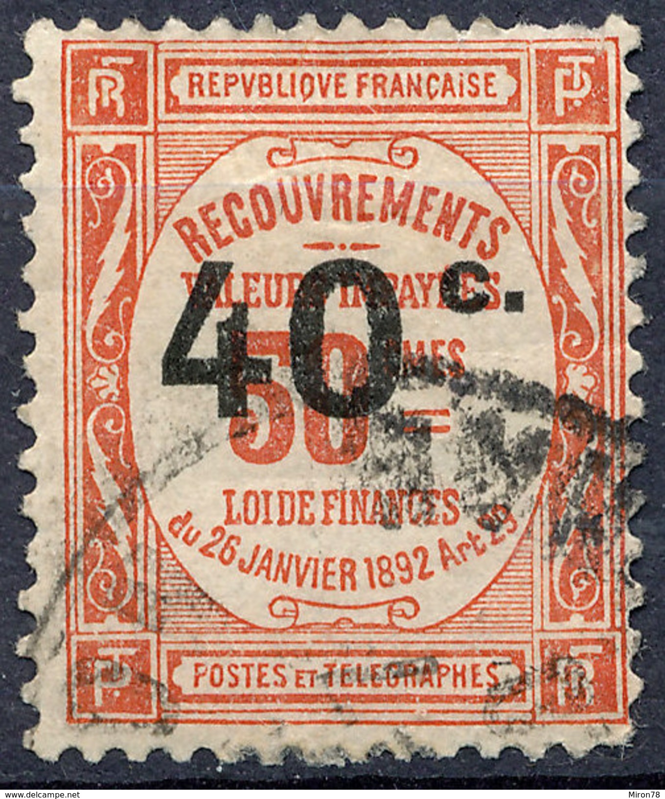 France Postage Due  1917 - 1859-1959 Oblitérés