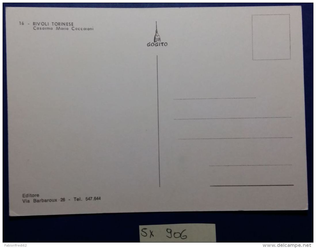 CARTOLINA META' 900 CASERMA MARIO CECCARONI (SX906 - Casernas