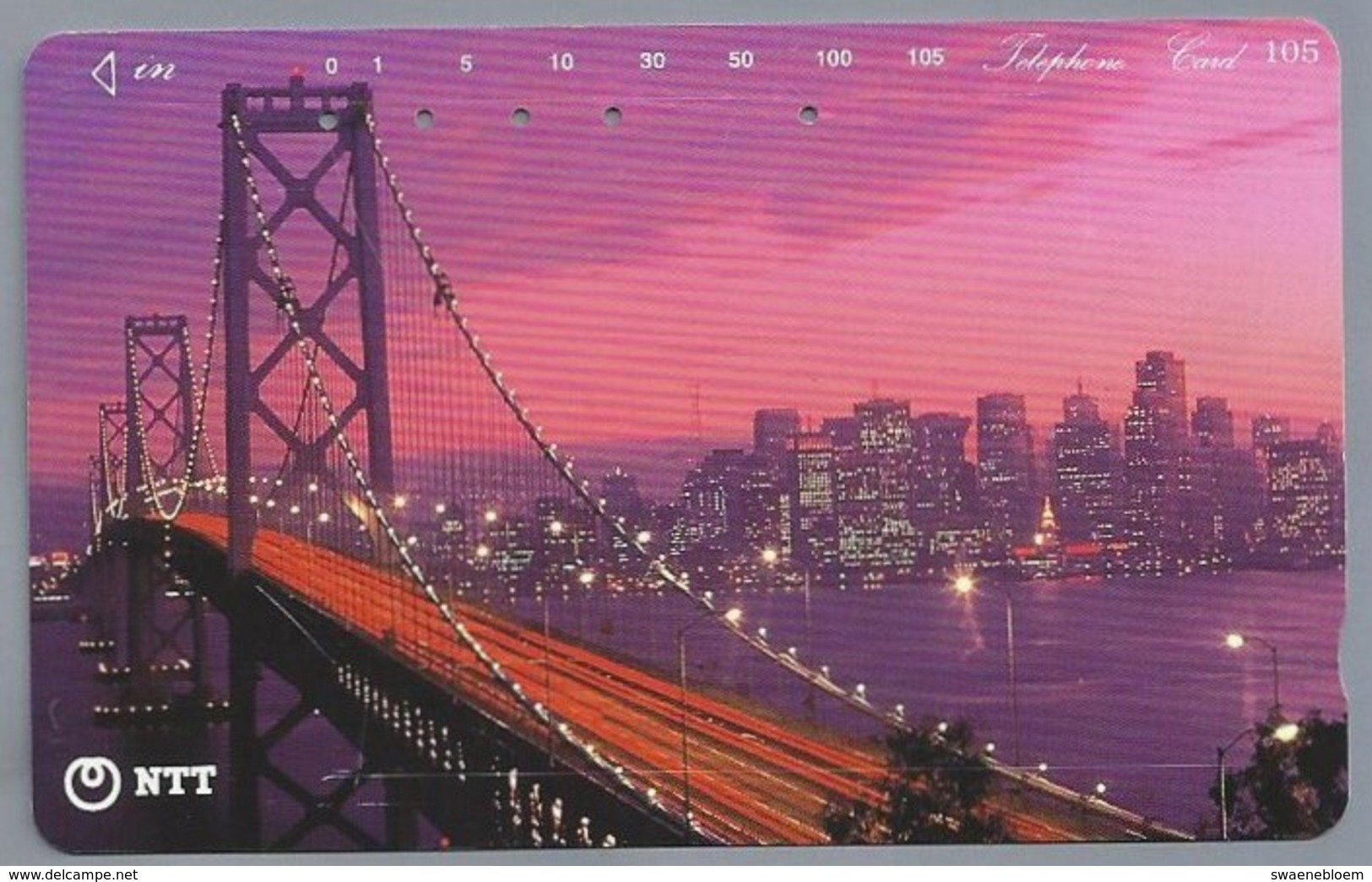 JP.- Japan, Telefoonkaart. Telecarte Japon. BRUG. - NTT. - TELEPHONE CARD 105 - Andere & Zonder Classificatie