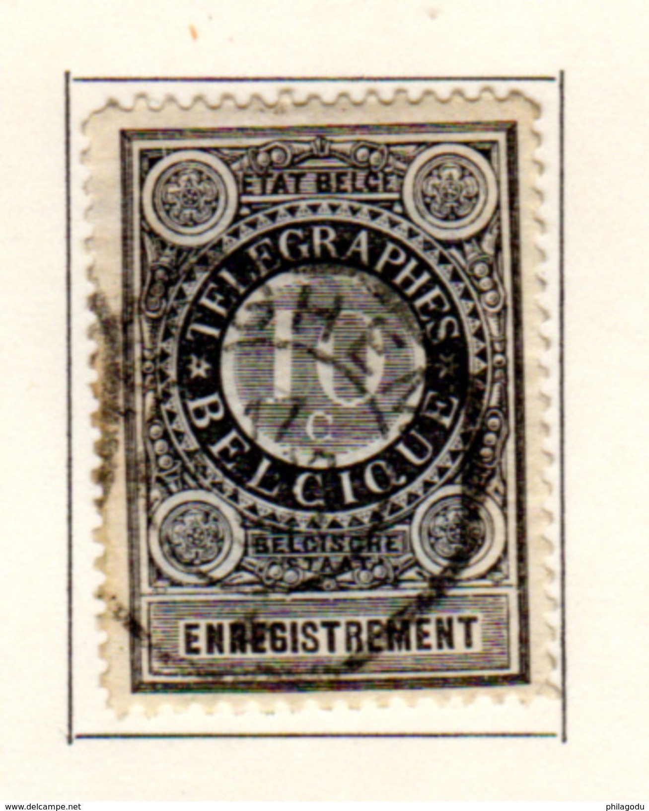 1897    Reçu Télégraphique, RT 1, Cote 65 €, - Timbres Télégraphes [TG]